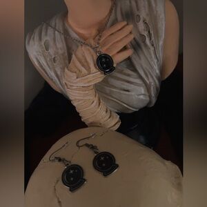 Magic Crystal Ball earring and necklace set!